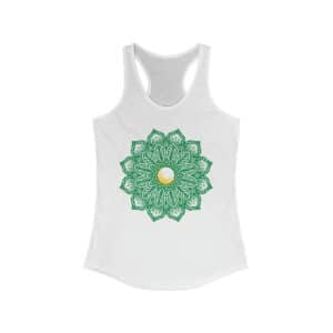 Mandala Flower Tanktop - White