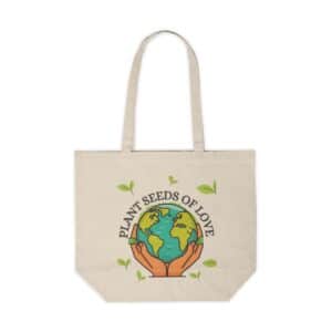Seeds Of Love Large Canvas Tote Bag