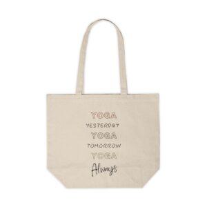 Yoga Always Large Canvas Tote Bag
